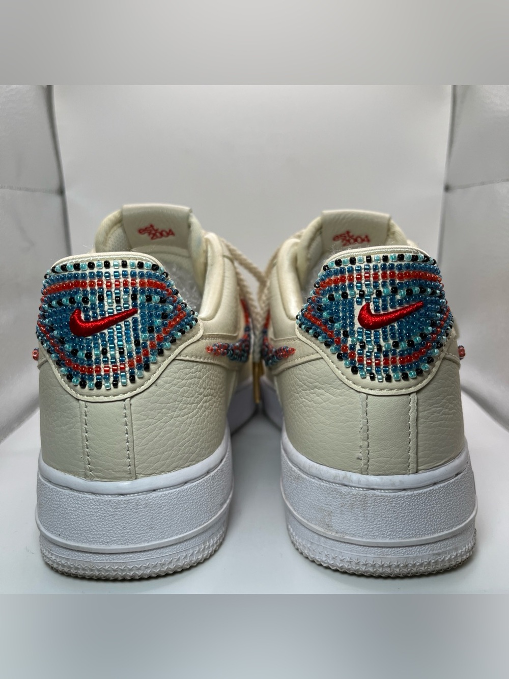 Nike Air Force 1 Low x Premium Goods Bella Women’s 8.5 Beaded Shoes DV2957-200 - Picture 7 of 12